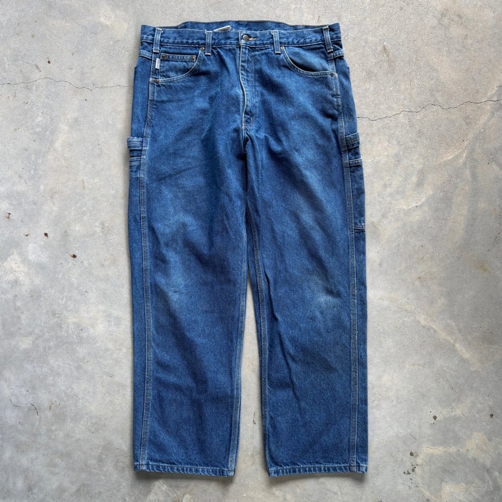 Carhartt B171 DST Relaxed Fit Carpenter Denim Jeans Mens 40x30 Work Utility